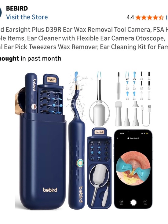 Bebird Other - Bebird Navy Blue Ear Wax Removal Camera Kit with Accessories